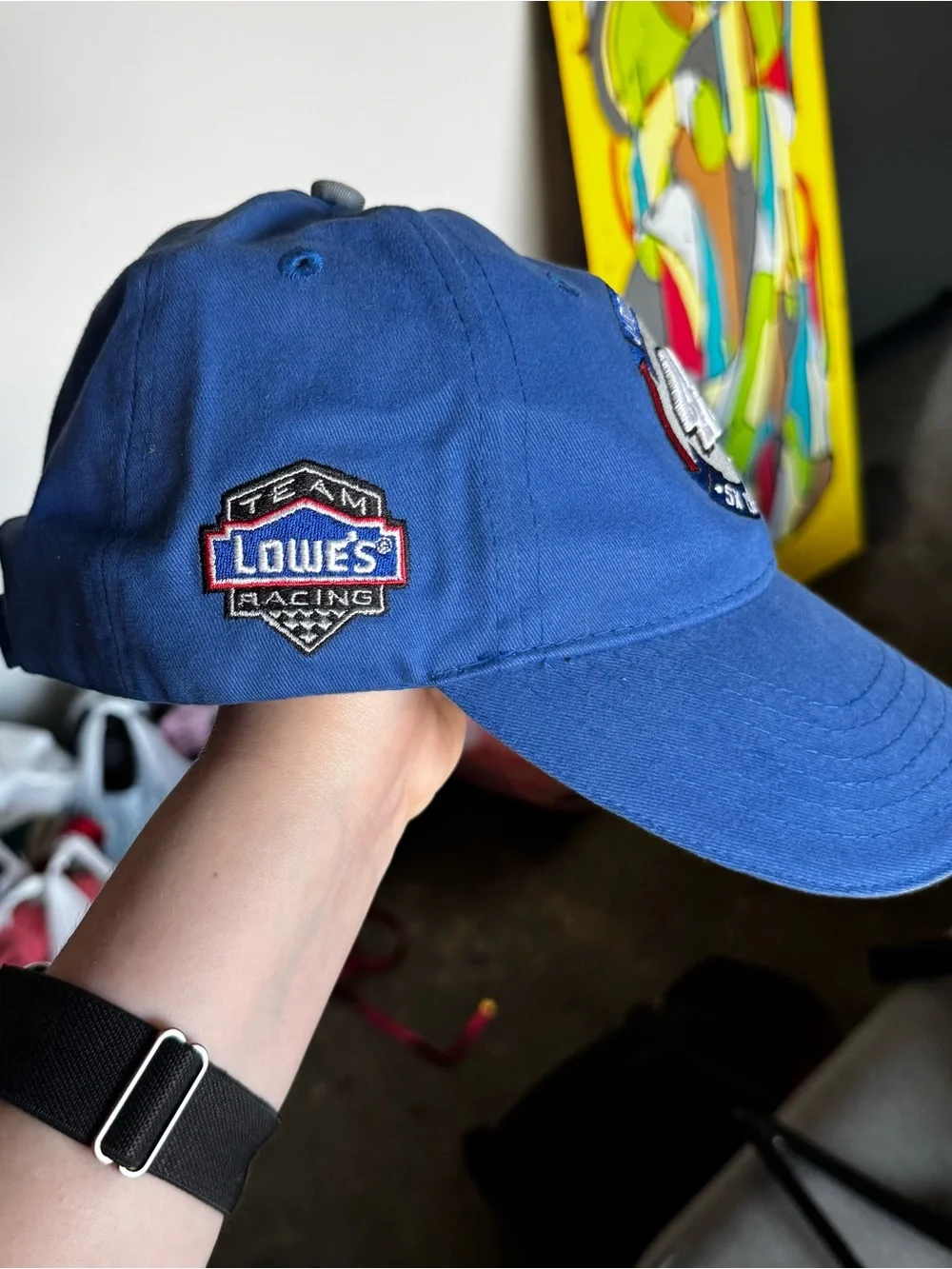 Jimmie Johnson NWT #48 Lowes Racing 5X Champion NASCAR Strapback Hat Blue⁠